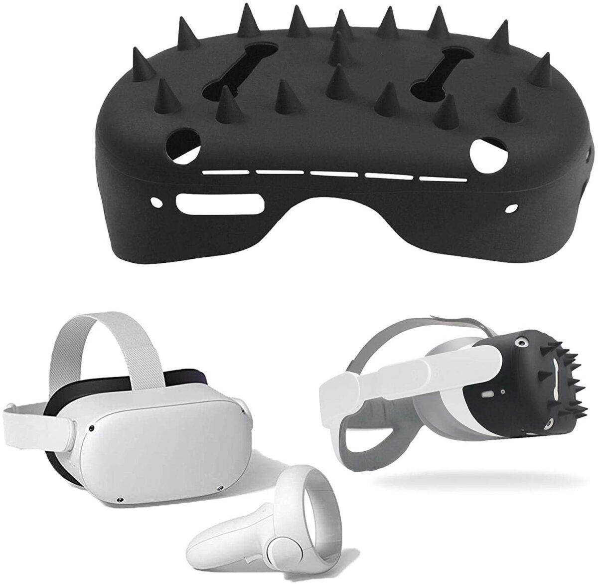Meta Oculus Quest 2 fekete VR szemüveg védőburkolat, szilikon védőhéj