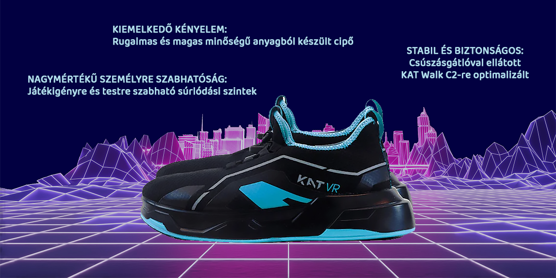 KAT Walk C 2 Cipő, 1 pár vr cipő, otthoni virtuális valóság futópadhoz